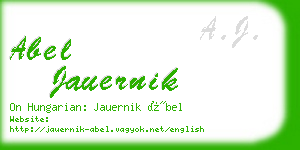 abel jauernik business card